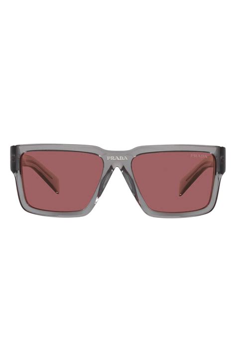 Shop Prada 56MM Rectangular Sunglasses .